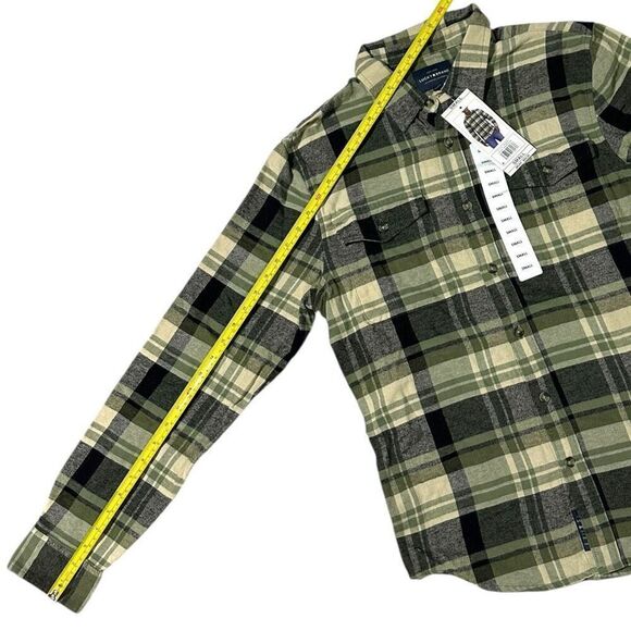 Lucky Brand Men's Flannel Green Plaid Size Small - Picture 7 of 10